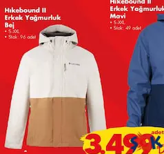 COLUMBİA HİKEBOUND II ERKEK YAĞMURLUK BEJ fiyat ve kampanya bilgisi